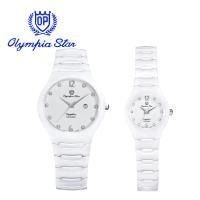 ราคา Olympia Star Watch [OPA] นาฬิกาผูชาย/ผู้หญิง รุ่น 582-01 สีขาว **ตัวเรือน/สาย เซรามิก** ( รับประกัน 1 ปีเต็ม ) (7753723176)