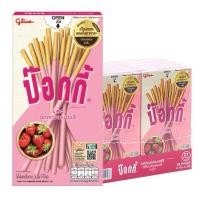 ราคา กูลิโกะ ป๊อกกี้ บิสกิตแท่ง รสสตรอเบอร์รี่ 43กรัม (10กล่อง) (41806729027)