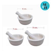 ราคา โกร่งบดยา พร้อมสากบด บดยา เส้นผ่านศูนย์กลาง ขนาด 5 cm (04160) / 7 cm (04141) / 9 cm (04161) (1233809386)