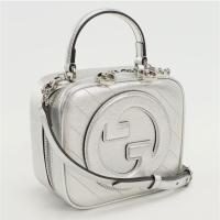 ราคา กระเป๋าแบรนด์ Gucci Blondie top handle bag silver ของแท้ % (27788371072)