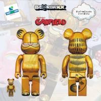 ราคา พร้อมส่ง MEDICOMTOY : BE@RBRICK Garfield Gold Chrome 100% 400% ของใหม่ ของแท้ (20771283009)