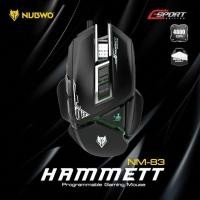 ราคา Nubwo Mouse Gaming HAMMETT รุ่น NM-83 สีดำ (1819635533)