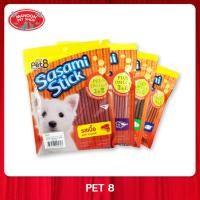 ราคา PET8 JSA Sasami Stick เพ็ทเอ็ท ซาซามิ สติ๊ก ขนมสุนัข ขนาด 280 กรัม (9344564381)