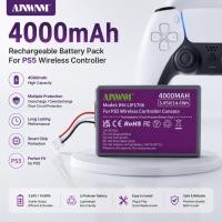 ราคา AJNWNM PS5 4000mAh แบตเตอรี่สําหรับ Sony PS5 LIP1708 คอนโทรลเลอร์เกม DualSense Higher Power (51914458936)