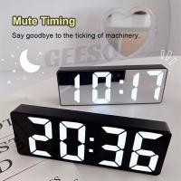 ราคา นาฬิกาตั้งโต๊ะกระจก LED นาฬิกาปลุกดิจิตอล Snooze แสดงเวลาเดสก์ท็อปนาฬิกาตั้งโต๊ะอิเล็กทรอนิกส์ นาฬิกาตั้งโต๊ะ LED (43378340558)