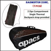 ราคา Apacs 2-Zips Bag D2601-LI Backpack (สีส้ม) (ความร้อนเดี่ยว) กระเป๋าแบดมินตัน (51215061012)