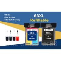 ราคา HP 63 หมึก HP 63XL HP63 สีดำ HP63XL ตลับหมึกเติมตลับหมึกรีฟิลเข้ากันได้สำหรับ 1112 2130 2132 3830 4520 4650 3632 (22327598601)