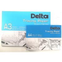 ราคา Delta เดลต้า กระดาษไขเขียนแบบ กระดาษไขอเนกประสงค์ หนา 90/95 แกรม ขนาด A2, A3, A4 (4414643396)