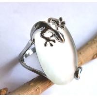 ราคา ไซส์ 7.5 แหวนพลอย แหวนจิ้งจก กิ้งก่า พลอยตาแมว cat eye stone silver rings (44165268812)