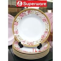 ราคา จานทรงลึก8"=6ชิ้น ลายโรซ่า ซุปเปอร์แวร์เกรดA (4438930863)
