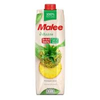 ราคา [สินค้าส่งด่วน] มาลีน้ำสับปะรด100% 1000มล. MALEE PINE-APPLE JUICE 1 LT. (48762480095)