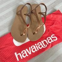 ราคา ✨ของใหม่/แท้ 100%✨ Havaianas รองเท้าแตะสี rose gold (27554084466)