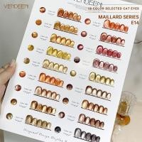 ราคา E14 VDN เซ็ทสีเจลแคทอาย โทนน้ำตาล เซตสีเจลทาเล็บ เซ็ท 18 สี แถมชาร์ตสำเร็จรูป VENDEENI- Janelle (29264890217)