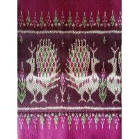 ราคา ผ้าไหม คลุมไหล่ ลายนกยูง สีม่วงบานเย็นเข้ม (53251653256)
