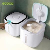 ราคา [พร้อมส่ง]Ecoco กล่องใส่ข้าวสาร กล่องเก็บข้าวสาร กล่องใส่อาหารแห้ง ถังข้าวสาร ถังเก็บเม็ดข้าวสาร เก็บกลิ่น ความจุ 5/10กก (25710252298)