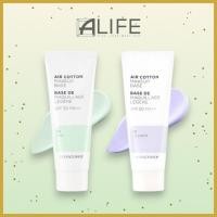 ราคา THE FACE SHOP Air Cotton Makeup Base SPF30 PA++ (01 Mint / 02 Lavender) (42972145174)