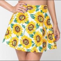 ราคา American Apparel jeans ลายทานตะวัน ของแท้ size s เอว25 (29777151541)