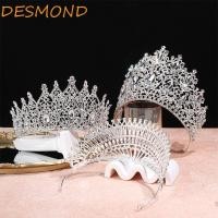 ราคา DESMOND Baroque คริสตัล Crown, Bar Mitzvah Crown ผม Hoop โลหะ Prince Crowns, Retro แถบคาดศีรษะสไตล์เกาหลีอุปกรณ์เสริมผมรอบ Tiaras Queen (49164039579)