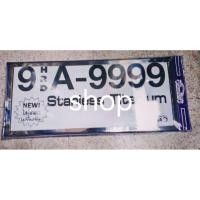 ราคา กรอบ ป้ายทะเบียนรถยนต์ สแตนเลส ป้ายกันน้ำ ไม่ต้องตัดขอบเล็ก (18926050918)
