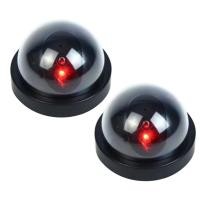 ราคา Eleganthome 2 ชิ้น Dummy Security กล้องไฟ LED สีแดงแฟลชโดมปลอมสําหรับธุรกิจในบ้านในร่มกลางแจ้ง Factories (54813871688)