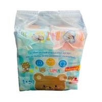 ราคา KUMA ทิชชู่เปียกคุมะ ไม่มีแอลกอฮอล์ ผ้าเช็ดทำความสะอาดแบบเปียก ยกแพ็ค 6 ห่อ (25212945673)