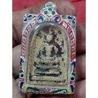 ราคา พระสมเด็จวัดระฆังคลุกรักหลังฝังก้างปลา ได้พร้อมกรอบเงินพร้อมแขวนบูชาเก่าถึงยุค แตกลายงา (46011834944)