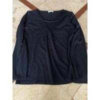 ราคา (1850)เสื้อแขนยาว ผ้ายืดนิ่มสีดำจากญป. อก34-36 (46763684509)