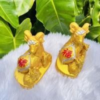 ราคา รูปปั้นตุ๊กตาแพะปีมะแม (12 นักษัตร)สีทองสัตว์มงคลเสริมดวงคนปีมะแม (26001786430)