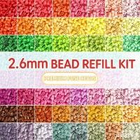 ราคา 221 สี 2.6 มม.ฟิวส์จิ๋วลูกปัดเติมแพ็ค 1000 ชิ้นต่อกระเป๋า DIY 2D 3D ปริศนา Handmade เด็ก Craft Melty ลูกปัดอุปกรณ์เสริม (43082219211)