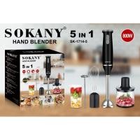 ราคา SOKANY 5in1 800W สแตนเลส 304 เครื่องปั่นมือเอนกประสงค์ เครื่องปั่นมือ เครื่องปั่นมือถือ (24892470328)