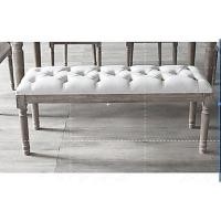 ราคา สตูล เก้าอี้สตูล สตูลปลายเตียงวินเทจ สีเบจ - Vintage Bed Stool in beige (3778971324)