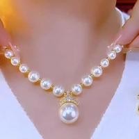 ราคา ไม่ [ไดโนเสาร์] สร้อยคอมุกสีขาวสีม่วงสําหรับผู้หญิงสร้อยคอบรรยากาศจี้มุกเพทายแฟชั่น ย1210 (46111534134)