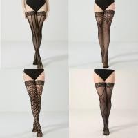 ราคา Plus ขนาดลูกไม้ Fishnet ต้นขาสูงถุงน่องสําหรับผู้หญิงซิลิโคน Anti-Slip ถุงเท้าเข่าเซ็กซี่ Multi รูปแบบตาข่ายไนลอน Legwear (44513249222)