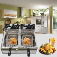 ราคา เตาทอดไฟฟ้าเตาคู่ หม้อทอดไฟฟ้า 12 ลิตร หม้อทอดเพื่อการพาณิชย์ Deep fryer (4919290875)