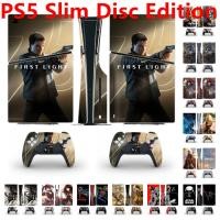 ราคา 100 สีผิวชุดสติกเกอร์ใช้งานร่วมกับ Sony Playstation 5 Slim Disc Edition ไวนิล Decal Wrap ฟิล์มป้องกันสําหรับ PS5 SLIM คอนโซลและ 2 PCS Controllers (54512280318)