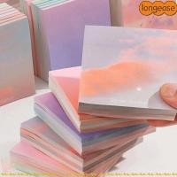 ราคา LONGE Square Sticky Notes, Ins Style Self-Adhesive Self Sticky Note Pads, 50 แผ่นตกแต่งGradient Color Notepad Office Use (53513892988)