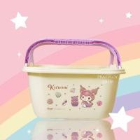 ราคา ตะกร้าสี่เหลี่ยม กะละมังทรงสี่เหลี่ยม มีหูหิ้ว KUROMI / CINNAMON ลิขสิทธิ์แท้ (44415332722)