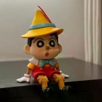 ราคา 2026 สไตล์ใหม่อินเทรนด์เล่นตุ๊กตา Pinocchio Crayon Shin-Chan หุ่น Nohara Shinnosuke เดสก์ท็อปรถตกแต่งของขวัญของเล่น20260725 (40832988260)