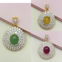ราคา จี้ทองฝังพลอยทับทิมล้อมเพชรซีกคละแบบ (24504183436)