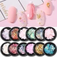 ราคา เปลือกหอยแผ่นบางสีรุ้งธรรมชาติ 12 สี (2554201682)
