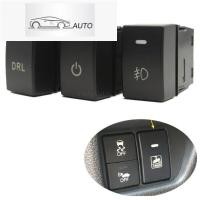 ราคา ด้านหน้าหมอกโคมไฟปุ่มสวิทช์รถ LED DRL กระจกมองหลังความร้อนสวิทช์สําหรับ Honda Fit HRV CRV VEZEL 2017 2018 2019 2020 (29392822813)