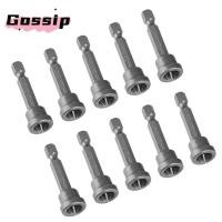 ราคา GOSSIP 10 ชิ้นไขควงแม่เหล็ก Bits ชุด, Chrome Vanadium Steel Hex Shank Drywall ไขควง Bits, ทนทาน PH2 50 มม.สีเงิน Plasterboard Locating Bits สกรู Plasterboard (55263955176)
