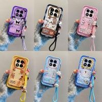 ราคา เคส POCO M8 M8 Pro กระจกการ์ตูนน่ารักพร้อมขาตั้งเคสโทรศัพท์ (43032951137)