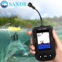 ราคา SANDR XF03 Fish Finders, 45 องศาจอแสดงผล LCD แบบพกพา Sonar Finders, Sounder Alarm กันน้ําความลึกการตรวจจับสายไฟ Sonar Fish Finder ตกปลาทะเล (46613598906)