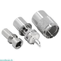 ราคา Jenniferab UHF PL259 Solder On Male Plug Connector CB วิทยุ RG8X RG59 RG8 Coax Cable (46614998664)