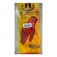 ราคา ถุงมือยางส้มใช้ทำความสะอาดล้างจานตรารวงข้าว (8551656575)