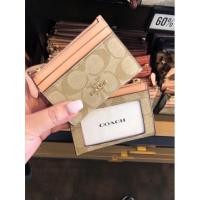 ราคา พร้อมส่ง แท้ % New Coach MINI SKINNY ID CASE IN SIGNATURE CANVAS (COACH 88208) GOLD/LIGHT KHAKI/FADED (14281591724)