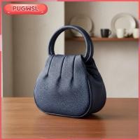 ราคา [pugwsl] กระเป๋าถือทรงกลมกระเป๋าถือขนาดเล็กแบบพกพาน้ําหนักเบากระเป๋าถือหนังขนาดเล็กสําหรับช้อปปิ้ง, การท่องเที่ยว (47165065215)