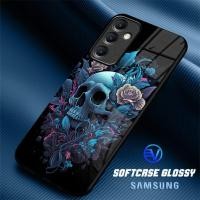 ราคา [ GT70 SKULL ] Softcase SAMSUNG A14, A15.ก24.A25.A34,A35.A54.A55 Samsung Silicone Sublime Mirror Glitter Case (27928627672)