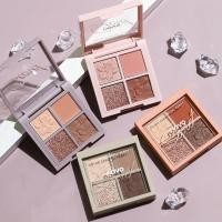 ราคา NOVO ผู้ผลิตอายแชโดว์สี่สีนักเรียนหญิงปาร์ตี้ Live Influencer Pearlescent Earth Color Eyeshadow Palette พ.ย. (56361469983)